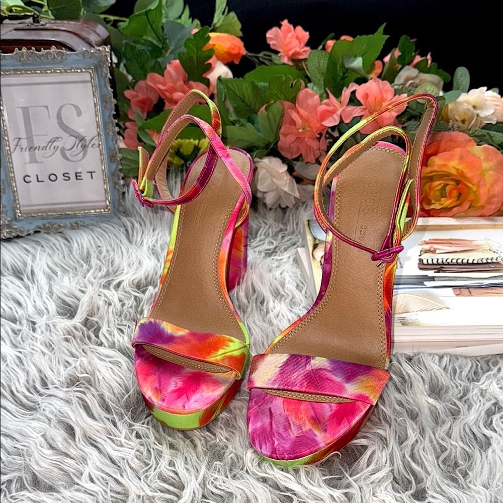 Asos "Nutshell" Platform Barely There Floral Wate… - image 3